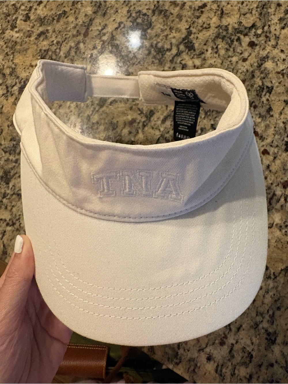 Aritzia TNA Women's White Visor Hat